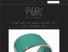 Tablet Screenshot of lindseyowencustomjewelry.com
